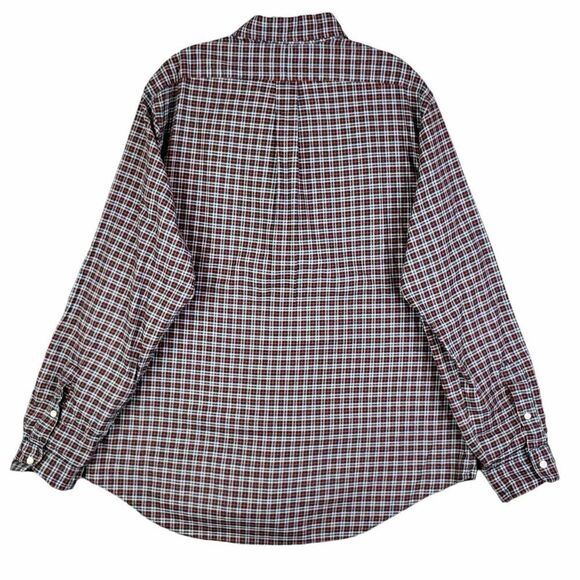 Polo Ralph Lauren Oxford Shirt Men's Size XL Red Black Plaid LS Button Down - Picture 3 of 10